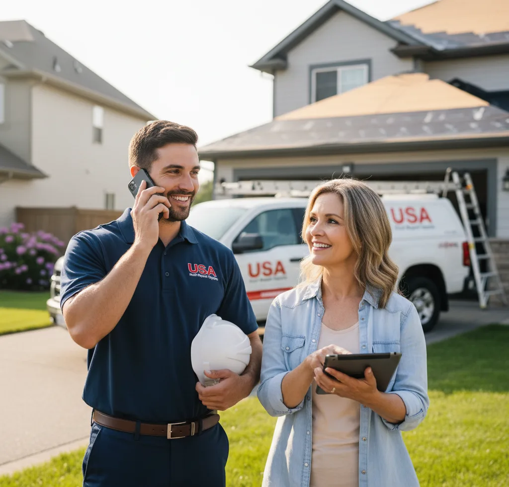 USA Roof Repair Experts customer support in Hebron